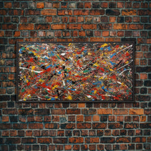 Cargar imagen en el visor de la galería, Cool Wall Art, Abstract Canvas Print, Modern Wall Decor, Jackson Pollock Style Wall Art, Abstract Decor, Abstract Expressionism

