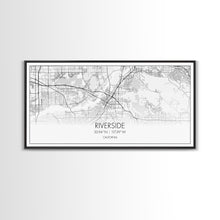 Load image into Gallery viewer, Riverside City Map, California Art, Map Print, Minimalist Wall Art, Wall Art, Canvas Art, Panoramic Wall Art, Gift For Graduation, Room Art
