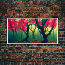 Load image into Gallery viewer, Japanese Maple Forest, Framed Canvas Print, Ready To Hang Wall Art
