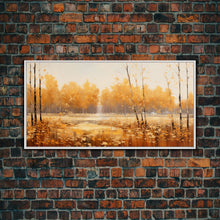Carregar imagem no visualizador da galeria, Fall Centerpiece Landscape Painting Canvas Print, Autumn Decor, Fall Centerpiece, Fall Home Decor, Fall Wall Decor, Fall Home Decor
