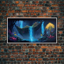 Load image into Gallery viewer, Enchanted Forest Painting, Fantasy Art, Fairy House, Fantasy, Woodland Decor, Woods, Forest, Fairy Forest
