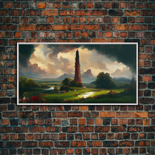 Load image into Gallery viewer, Dark Tower, High Fantasy Art Canvas Print, unique wall art, fantasy concept art
