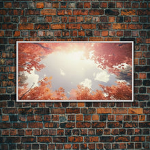 Carregar imagem no visualizador da galeria, Forest Art, Trees Wall Art, Autumn Art Print, Panoramic Art, Wall Art, Canvas Art, Landscape Art, Farmhouse Art, Dining Room Decor, RV Decor
