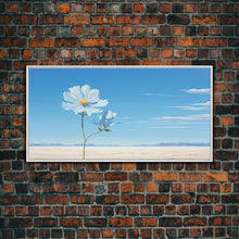 Load image into Gallery viewer, Desert Art, Wildflowers Wall Art, Botanical Painting, Panoramic Art, Wall Art, Canvas Art, Landscape Art, Horizontal Print, Thank You Gift

