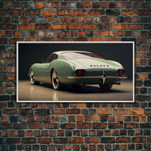 Cargar imagen en el visor de la galería, Classic Car Wall Art, Car Art, Automotive Art, Panoramic Art, Wall Art, Canvas Art, Landscape Art, Landscape Print, Gift For Car Lovers
