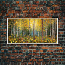 Carregar imagem no visualizador da galeria, Forest Wall Art, Summer Art, Trees Wall Print, Panoramic Art, Wall Art, Canvas Art, Landscape Art, Gift For Coworker, Country Wall Art
