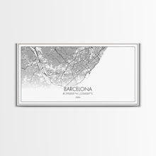 Load image into Gallery viewer, Barcelona Street Map, Spain Map, Map Print, Modern Art, Wall Art, Canvas Print, Gift Idea, Apartment Décor Aesthetic, Travel Wall Hanging
