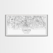Cargar imagen en el visor de la galería, Charlotte Street Map, North Carolina Map, Map Print, Modern Art, Wall Art, Canvas Art, Wall Art Framed, Appreciation Gift, Couple Wall Art
