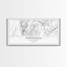 Cargar imagen en el visor de la galería, Chattanooga Street Map, Tennessee Map, Map Print, Modern Art, Wall Art, Canvas Art, Cute Room Décor, Wall Art Canvas, Trendy Wall Art

