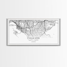 Cargar imagen en el visor de la galería, Chula Vista Street Map, California Map, Map Print, Modern Art, Wall Art, Canvas Art, Laundry Room Décor, Homeschool Wall Art, Over Bed Art
