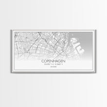 Load image into Gallery viewer, Copenhagen Street Map, Denmark Map, Map Print, Minimalist Art, Wall Art, Canvas Art, Modern Room Décor, RV Wall Décor, Gift For Pilot
