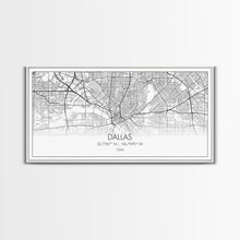 Load image into Gallery viewer, Dallas Street Map, Texas Map, Map Print, Minimalist Art, Wall Art, Canvas Art, Patriotic Décor, Boys Room Décor, Tiny House Gift, Home Décor
