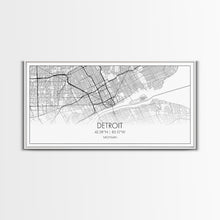 Load image into Gallery viewer, Detroit Street Map, Michigan Map, Map Print, Minimalist Art, Wall Art, Canvas Art, Office, Apartment Décor, Poker Room Décor, Fun Wall Art
