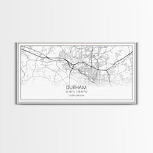 Load image into Gallery viewer, Durham Street Map, North Carolina Map, Map Art, Minimalist Art, Wall Art, Canvas Art, Trendy Room Décor, Bar Room Décor, Teacher Gift
