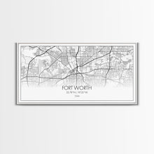 Load image into Gallery viewer, Fort Worth Map, Texas Map, Map Art, Minimalist Art, Wall Art, Canvas Art, Lake House Décor, RV Wall Décor, Birthday Gift, Office Wall Print
