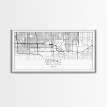 Load image into Gallery viewer, Glendale City Map, Arizona Map, Map Art, Minimalist Art, Wall Art, Canvas Art, Cabin Wall Décor, Entryway Décor,  Room Décor, Gifts For Her
