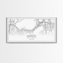 Load image into Gallery viewer, Madison City Map, Wisconsin Map, Map Art, Modern Art, Wall Art, Canvas Art, Unique Gifts, Large Wall Art, College Décor, Room Décor, Prints
