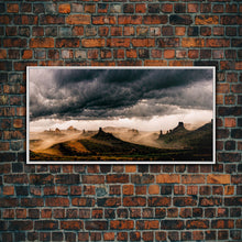 Carregar imagem no visualizador da galeria, Arizona landscape canvas print, Western theme art, Wild West art

