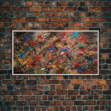Carregar imagem no visualizador da galeria, Beautiful Jackson Pollock Inspired Canvas Prrint, Abstract Wall Art Painting Original Modern Home Décor, Large Canvas Wall Art, Splatter
