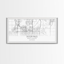 Load image into Gallery viewer, Sioux Falls City Map, South Dakota Art, Map Print, Modern Wall Art, Wall Art, Canvas Art, Large Wall Art, Unique Wall Décor, Office Prints

