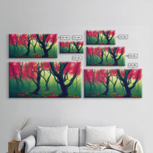 Load image into Gallery viewer, Japanese Maple Forest, Framed Canvas Print, Ready To Hang Wall Art
