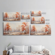 Carregar imagem no visualizador da galeria, Fall Centerpiece Landscape Painting Canvas Print, Autumn Decor, Fall Centerpiece, Fall Home Decor, Fall Wall Decor, Seasonal Decor

