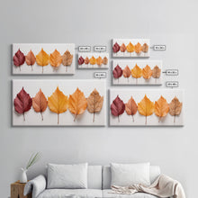 Carregar imagem no visualizador da galeria, Autumn Leaves Photography Study, Framed Canvas Print, Fall Decor, Autumn Decor, Fall Centerpiece, Seasonal Art, Fall Centerpiece, Fall Art
