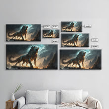 Load image into Gallery viewer, Fenrir, Fenrisúlfr, Norse Mythology, Hróðvitnir, Vánagandr, Vanargand, Fantasy Wolf Art, Nordic Fantasy Art
