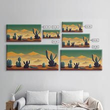 Load image into Gallery viewer, Pueblo style wall art, Arizona and Desert Cactus, canvas print
