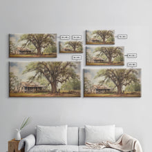 Carregar imagem no visualizador da galeria, Abandoned House Wall Decor, Rural Wall Decor, Old Farm House Wall Decor, Panoramic Wall Decor, Canvas Print, Wall Art, Framed Canvas Art
