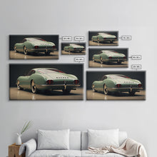 Cargar imagen en el visor de la galería, Classic Car Wall Art, Car Art, Automotive Art, Panoramic Art, Wall Art, Canvas Art, Landscape Art, Landscape Print, Gift For Car Lovers

