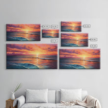 Carregar imagem no visualizador da galeria, Beach Art, Framed Canvas Print, Beach Wall Art, Gift For Him, Above Sofa Art, Centerpiece Art, Wall Decor, Beach Print, Beach Wall Decor
