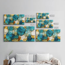 Carregar imagem no visualizador da galeria, Abstract Wall Art, Green Abstract Print, Vibrant Abstract, Panoramic Art, Wall Art, Canvas Art, Landscape Art, Welcome Home Gift, Room Decor
