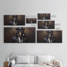 Load image into Gallery viewer, Creepy Clown Art, Halloween Prints, Framed Canvas Wall Decor, Clown Decor, Halloween Wall Art
