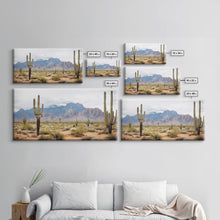 Load image into Gallery viewer, Desert Wall Art, Desert Decor, Framed Canvas Print, Desert Photography, Cactus Wall Art, Southwestern Decor, Landscape Prints, Boho Wall Art
