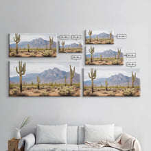 Load image into Gallery viewer, Desert Wall Art, Desert Decor, Framed Canvas Print, Desert Photography, Cactus Wall Art, Southwestern Decor, Landscape Prints, Boho Wall Art
