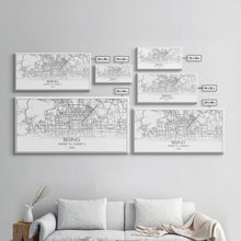 Carregar imagem no visualizador da galeria, Beijing Street Map, China Map, Map Print, Modern Art, Wall Art, Canvas Print, Asian Art Print, Moving Gift, Travel Wall Art, Apartment Décor

