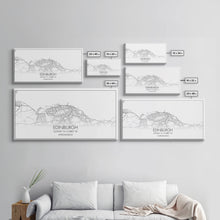 Load image into Gallery viewer, Edinburgh Street Map, Scotland Map, Map Art, Minimalist Art, Wall Art, Canvas Art, Travel Wall Art, Husband Gift, Office Décor For Men
