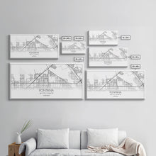 Cargar imagen en el visor de la galería, Fontana Street Map, California Map, Map Art, Minimalist Art, Wall Art, Canvas Art, Gift For Couples, Game Room Prints, Above Bed Décor
