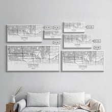 Load image into Gallery viewer, Glendale City Map, Arizona Map, Map Art, Minimalist Art, Wall Art, Canvas Art, Cabin Wall Décor, Entryway Décor,  Room Décor, Gifts For Her
