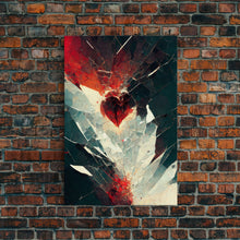Carregar imagem no visualizador da galeria, Anatomy of a Broken Heart, Framed Canvas Print, Ready To Hang Framed Wall Art, Living Room Wall Hanging
