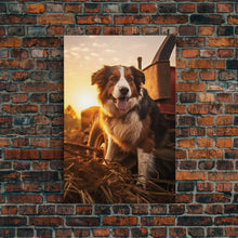 Load image into Gallery viewer, Bernese Mountain Dog Wall Print, Dog Wall Art, Farmhouse Wall Art, Wall Art, Framed Wall Art, Framed Canvas. Wall Print, Wall Canvas
