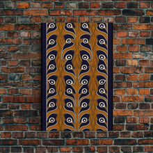 Load image into Gallery viewer, Art Deco Pattern Wall art - Framed Canvas Print - Art Deco - Abstract nature - Orange art - Patterns art - Beautiful art - Living room art
