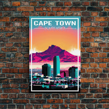 Carregar imagem no visualizador da galeria, Cape Town, South Africa Wall Art, Africa Travel Poster, Travel Wall Print, Travel Poster, Travel Wall Art, Canvas Wall Print
