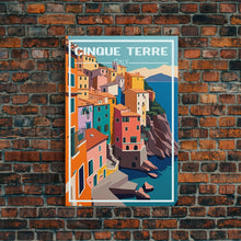 Cargar imagen en el visor de la galería, Cinque Terre, Italy Travel Poster, Europe Wall Art, Coastline, Travel Wall Print, Travel Poster, Travel Wall Art, Canvas Wall Print
