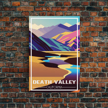 Load image into Gallery viewer, Death Valley, California Wall Art, America Travel Poster, Travel Wall Print, Travel Poster, Travel Wall Art, Canvas Wall Print
