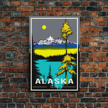 Carregar imagem no visualizador da galeria, Alaska Print, Alaska Art, Alaska Wall Art, Travel Wall Print, Travel Poster, Travel Artwork, Travel Wall Art, Wall Poster, Canvas Wall Print
