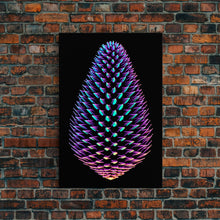 Load image into Gallery viewer, Purple Pine Cone Wall Art, 3D Wall Decor, Nature Art, Minimalist Print, Wall Decor, Canvas Print, Wall Art, Framed Canvas

