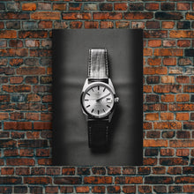 Cargar imagen en el visor de la galería, Classic Wrist Watch Wall Art, Watch Art, Watch Face, Black And White, Minimalist Print, Wall Decor, Canvas Print, Wall Art, Framed Canvas
