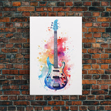 Load image into Gallery viewer, Electric Guitar Wall Art, Rock N Roll Decor, Graffiti Art, Splatter Art, Musician Gift Custom Guitar Art
